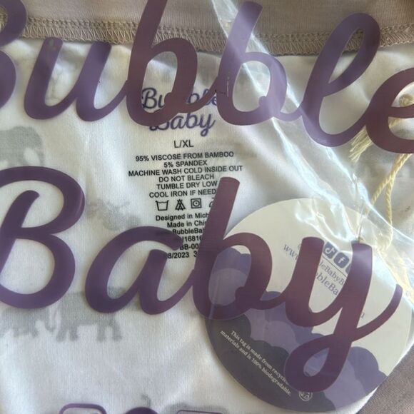 Bubble Baby Elephant Long Sleeve T-Shirt Lavender L/XL NWT IN PACKAGE - Picture 4 of 5